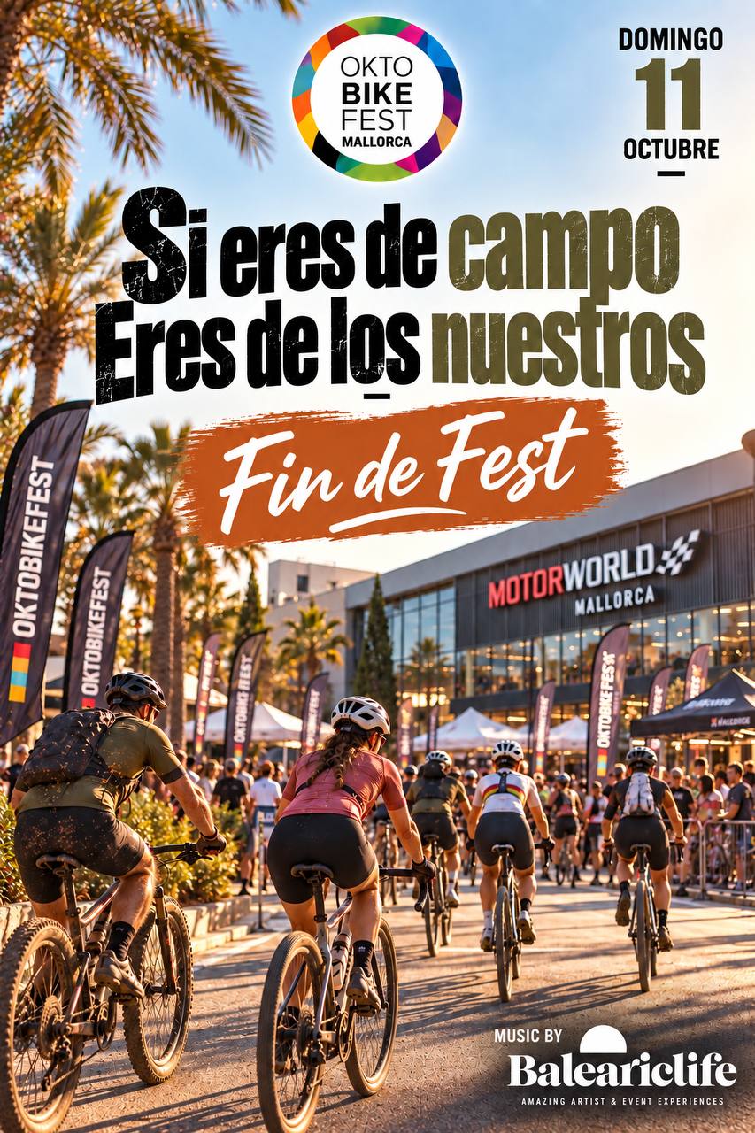 Póster Fin de Fest — evento de cierre gravel y MTB 11 de octubre de 2026